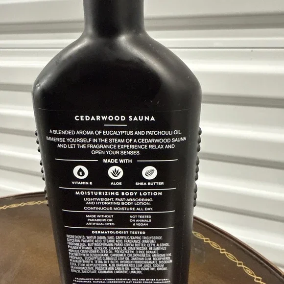 Bath Body Works Aroma CEDARWOOD SAUNA Patchouli Eucalyptus Lotion Pump 6.5 oz - Picture 3 of 4